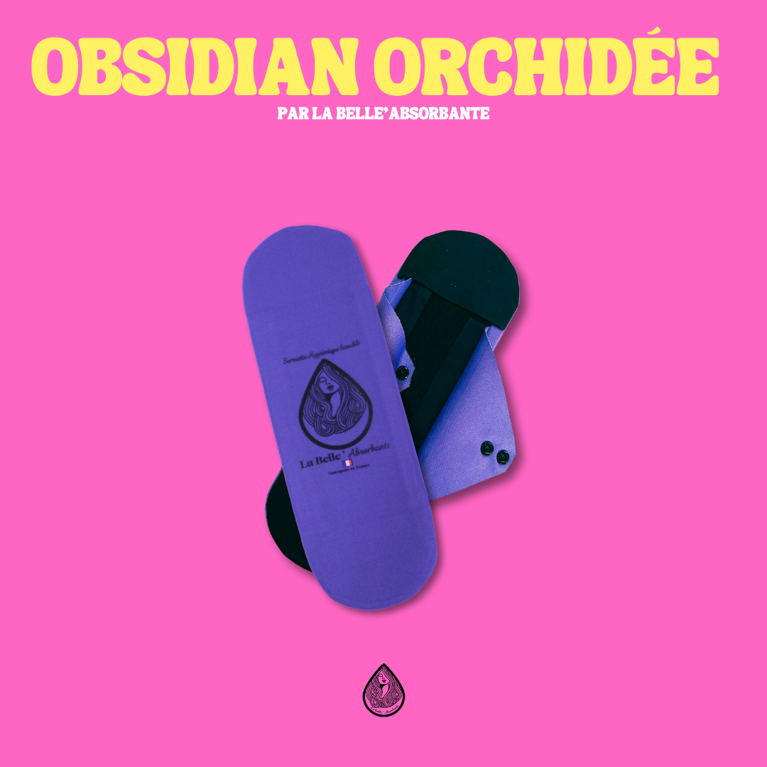Serviette La Belle Absorbante - Obsidian Orchidée - Jour & Nuit